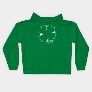 Vintage Green Leaf St Patricks Day Party Retro Design Kids Hoodie